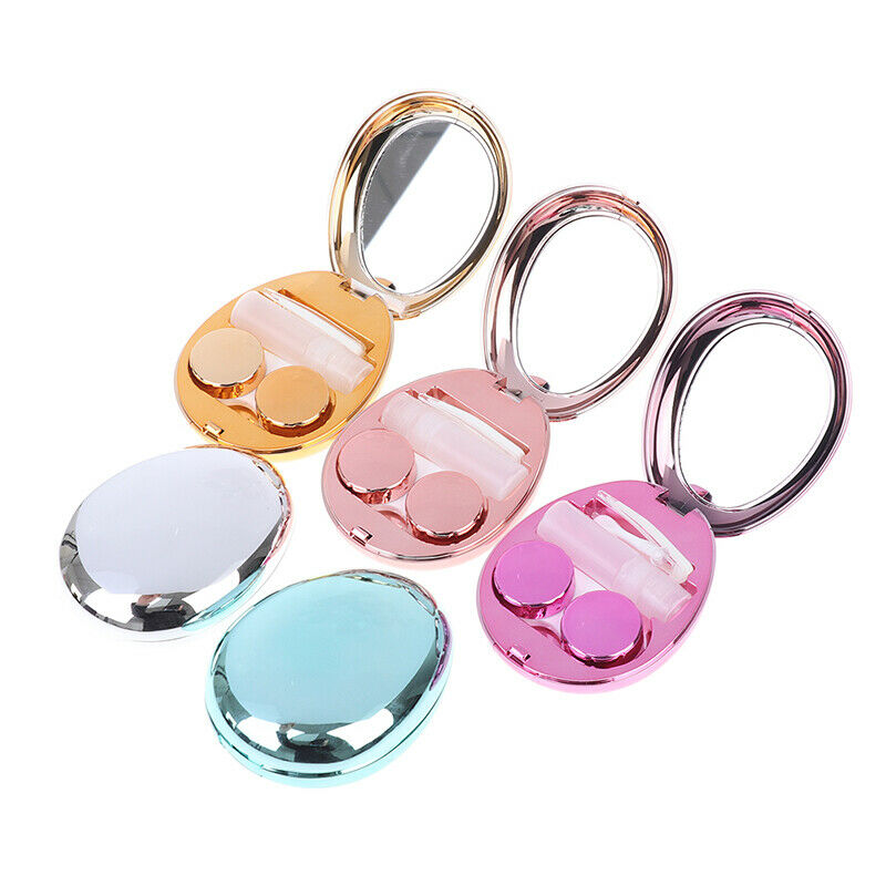 1PC Multifunctional Contact Lens Case Induction  Box with Mirror Contact L-sh